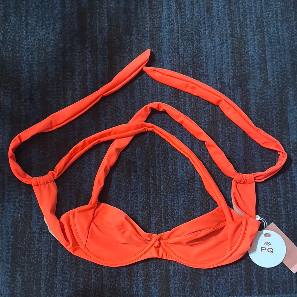 PQ Swim Orange Adjustable Underwire Bikini
